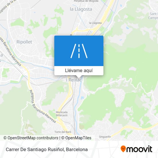 Mapa Carrer De Santiago Rusiñol