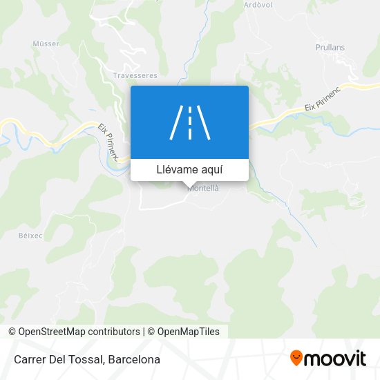 Mapa Carrer Del Tossal