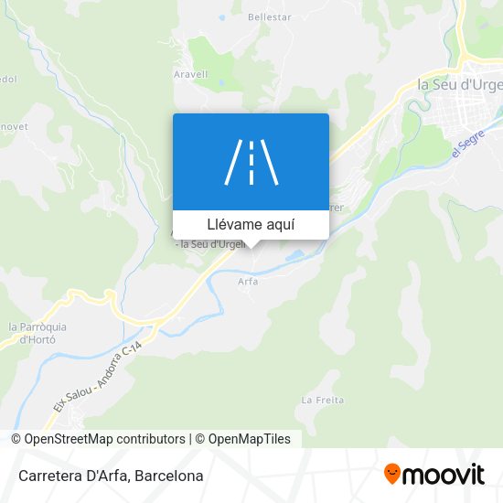 Mapa Carretera D'Arfa