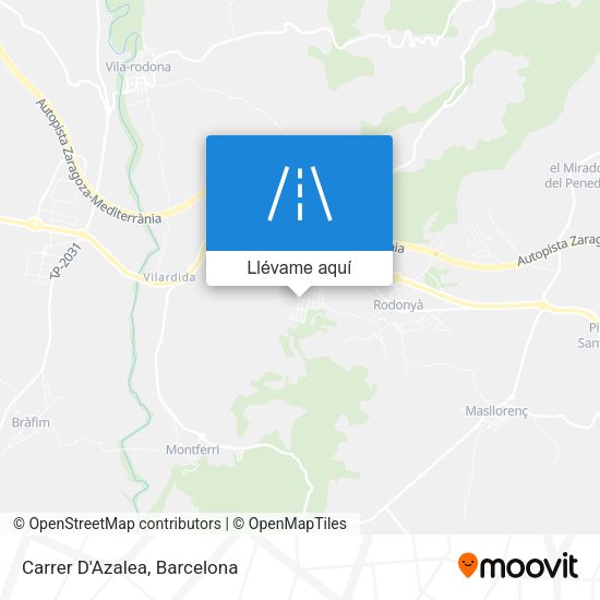 Mapa Carrer D'Azalea