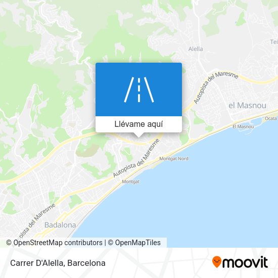 Mapa Carrer D'Alella