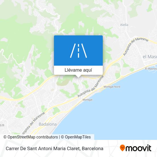 Mapa Carrer De Sant Antoni Maria Claret