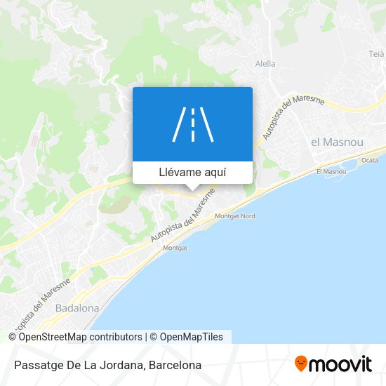 Mapa Passatge De La Jordana