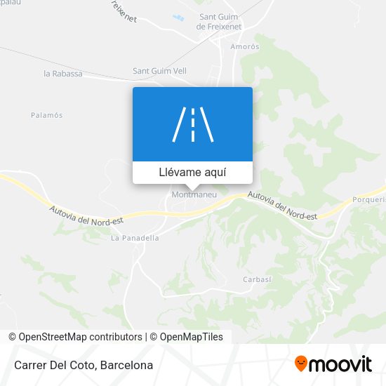 Mapa Carrer Del Coto