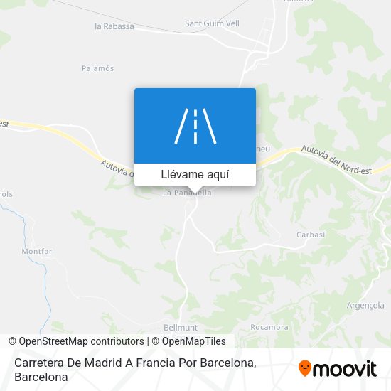 Mapa Carretera De Madrid A Francia Por Barcelona