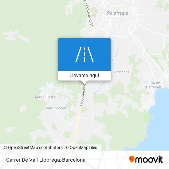 Mapa Carrer De Vall-Llobrega