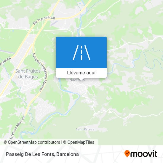 Mapa Passeig De Les Fonts