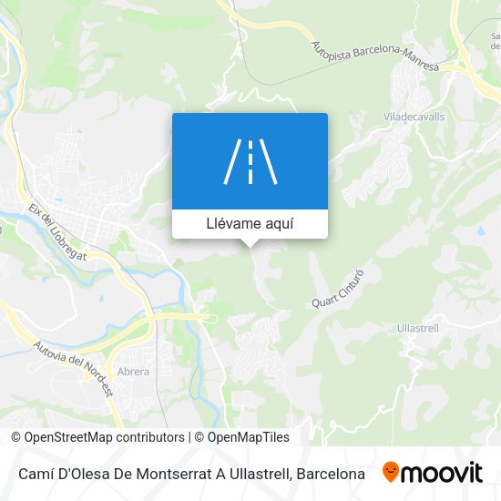 Mapa Camí D'Olesa De Montserrat A Ullastrell