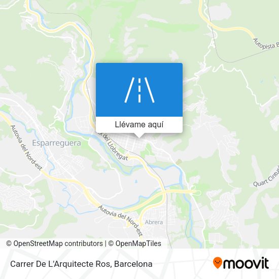 Mapa Carrer De L'Arquitecte Ros