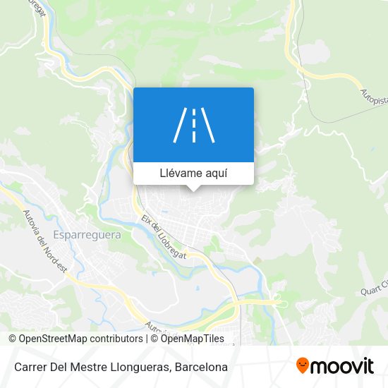 Mapa Carrer Del Mestre Llongueras
