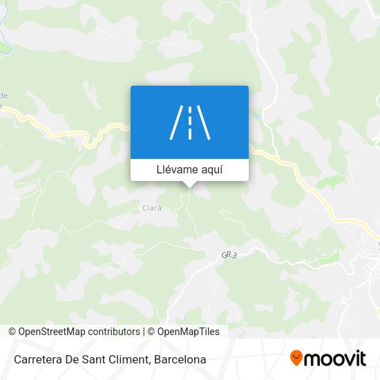 Mapa Carretera De Sant Climent