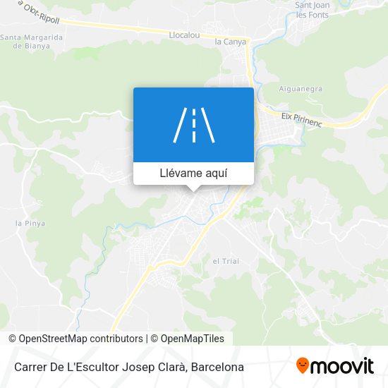 Mapa Carrer De L'Escultor Josep Clarà