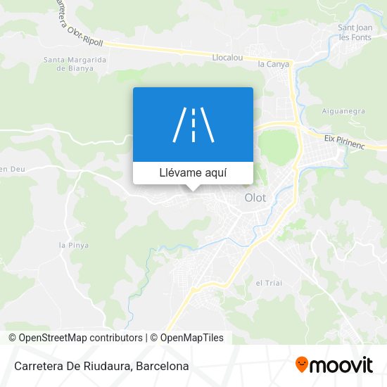 Mapa Carretera De Riudaura