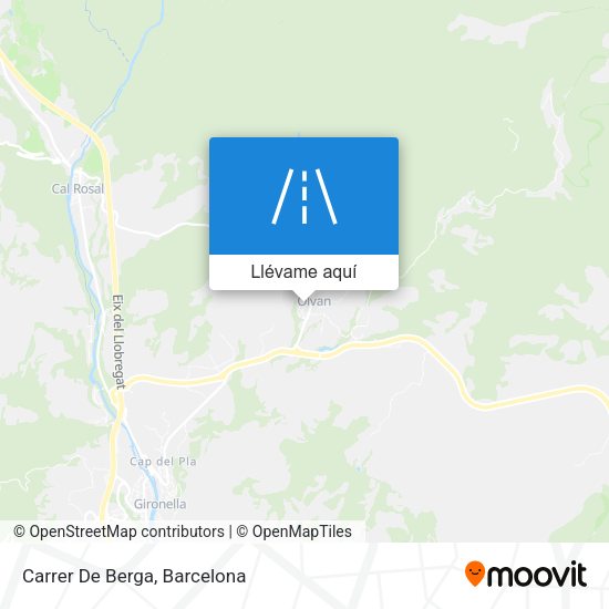 Mapa Carrer De Berga