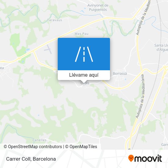 Mapa Carrer Coll