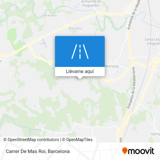 Mapa Carrer De Mas Roi