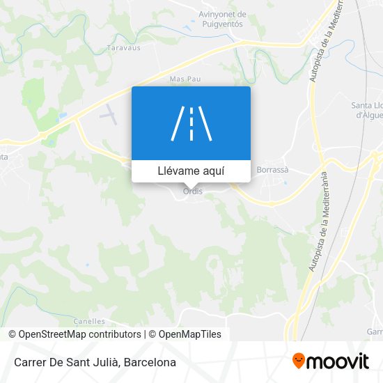 Mapa Carrer De Sant Julià