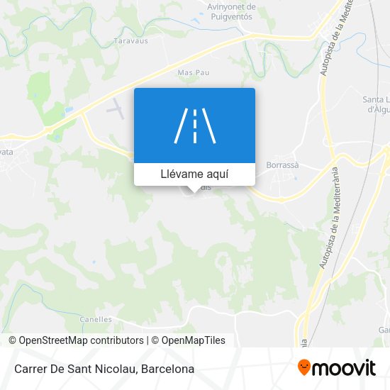 Mapa Carrer De Sant Nicolau