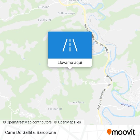 Mapa Camí De Gallifa