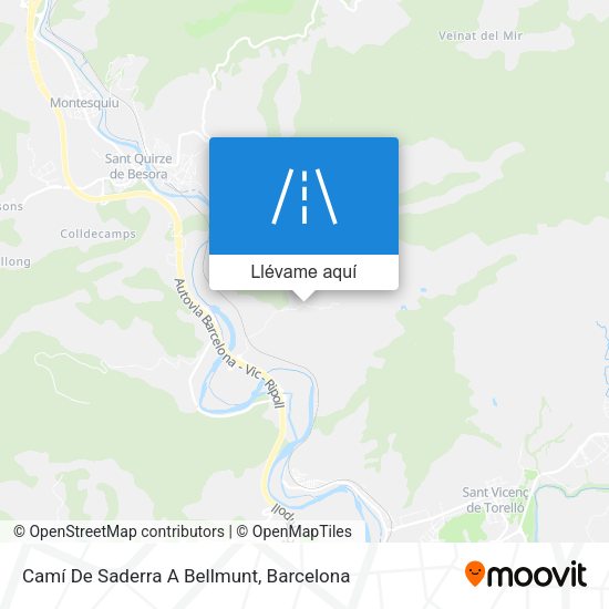 Mapa Camí De Saderra A Bellmunt