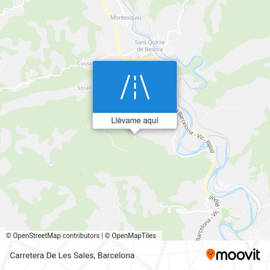Mapa Carretera De Les Sales