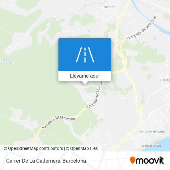 Mapa Carrer De La Cadernera