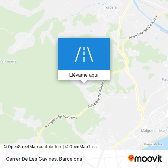 Mapa Carrer De Les Gavines