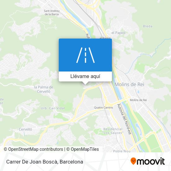 Mapa Carrer De Joan Boscà