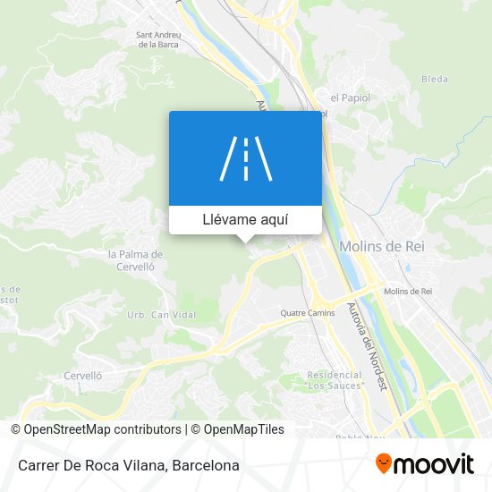 Mapa Carrer De Roca Vilana