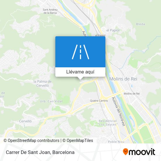 Mapa Carrer De Sant Joan