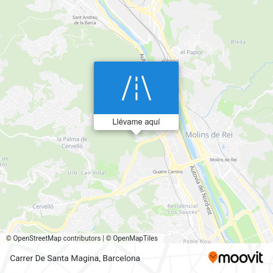 Mapa Carrer De Santa Magina