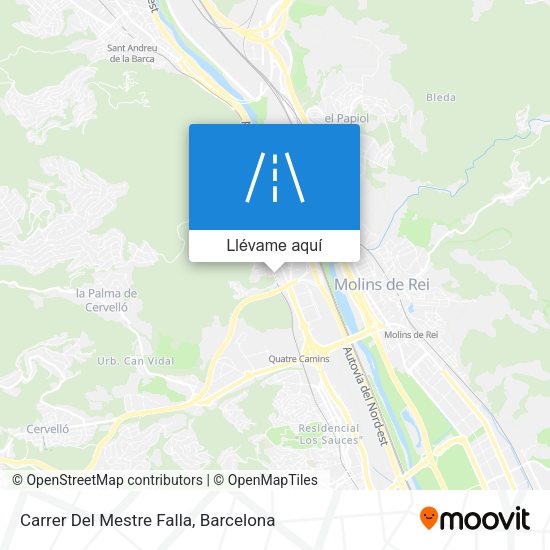 Mapa Carrer Del Mestre Falla