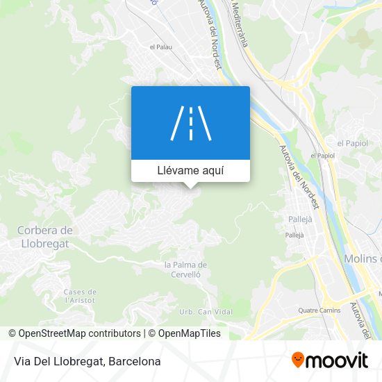 Mapa Via Del Llobregat
