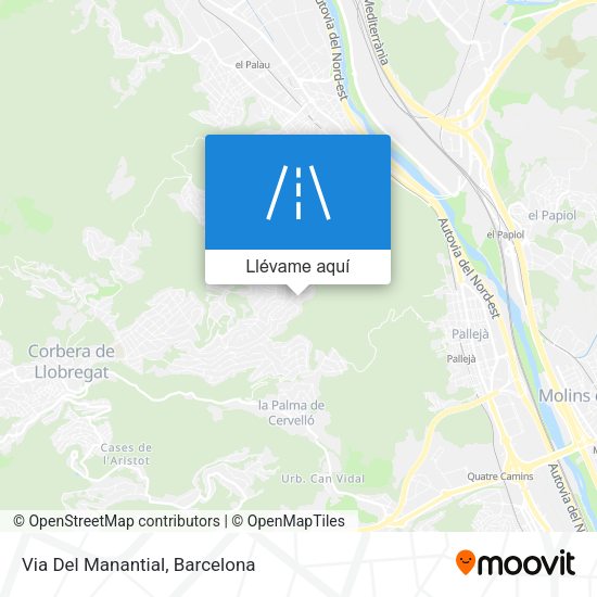 Mapa Via Del Manantial