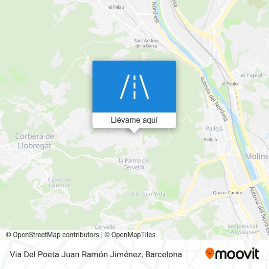 Mapa Via Del Poeta Juan Ramón Jiménez