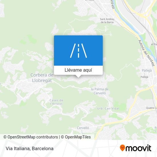 Mapa Via Italiana