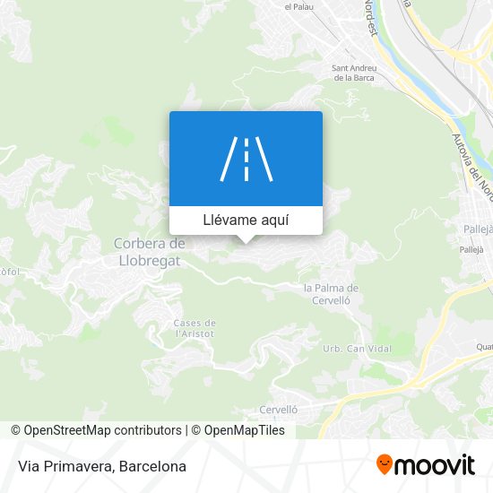 Mapa Via Primavera