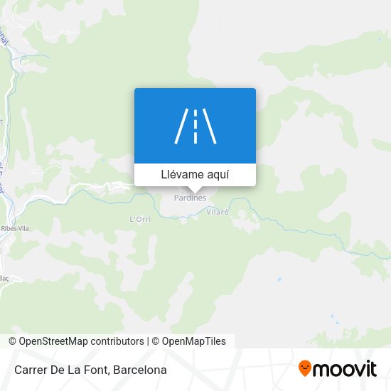 Mapa Carrer De La Font