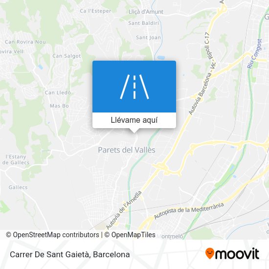 Mapa Carrer De Sant Gaietà