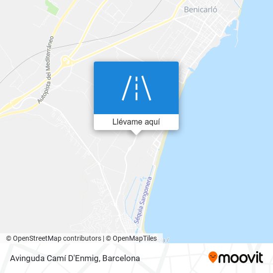 Mapa Avinguda Camí D'Enmig