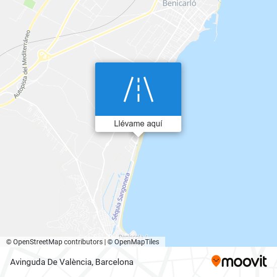 Mapa Avinguda De València