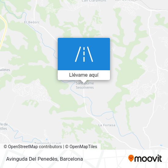Mapa Avinguda Del Penedès