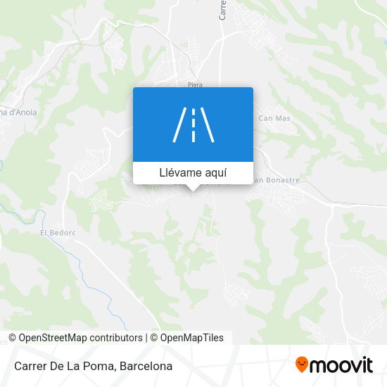 Mapa Carrer De La Poma