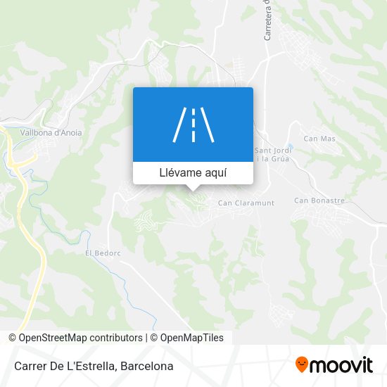 Mapa Carrer De L'Estrella