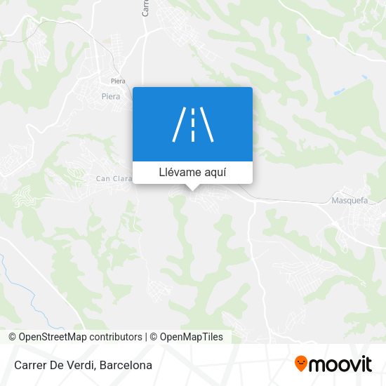 Mapa Carrer De Verdi