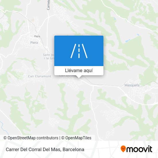 Mapa Carrer Del Corral Del Mas