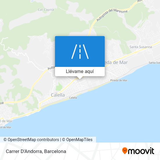 Mapa Carrer D'Andorra