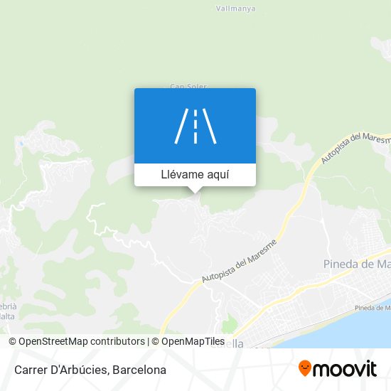 Mapa Carrer D'Arbúcies