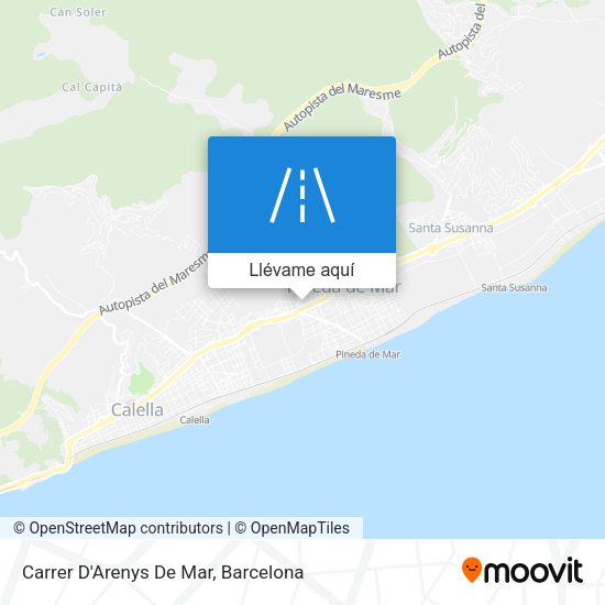 Mapa Carrer D'Arenys De Mar