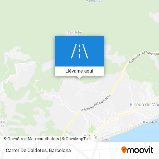 Mapa Carrer De Caldetes